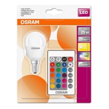 LED RGB Stmívatelná žárovka RETROFIT E14/4,5W/230V 2700K + DO - Osram