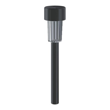 Aigostar - LED Solární svítidlo se senzorem soumraku LED/0,006W/1,2V 40 mAh 29,5 cm černá 6500K IP44