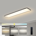 Brilagi - LED Stmívatelné stropní svítidlo SLIMFRAME LED/58W/230V 120x30 cm 3000-6000K černá + dálkové ovládání