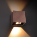 Brilagi - LED Venkovní nástěnné svítidlo CUBE LED/6W/230V hnědá IP54