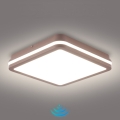 Brilagi - LED Venkovní stropní svítidlo se senzorem BENE LED/24W/230V 26x26 cm hnědá IP54