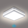 Brilagi - LED Venkovní svítidlo se senzorem BENE LED/18W/230V 22x22 cm bílá IP54