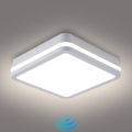 Brilagi - LED Venkovní svítidlo se senzorem BENE LED/24W/230V 26x26 cm bílá IP54