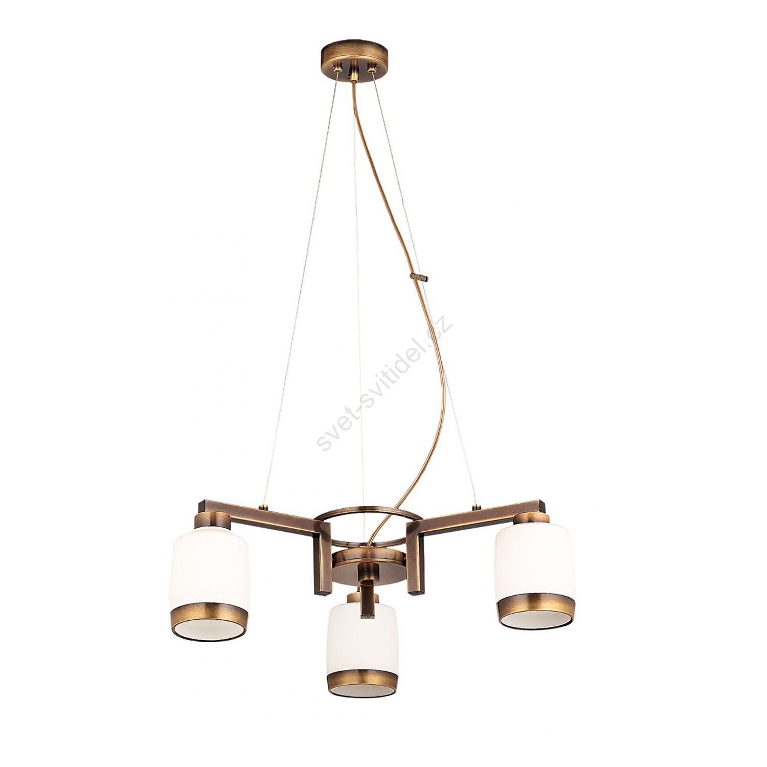 Závěsný lustr LINEA LN3 3xE27/60W patina - zlatá