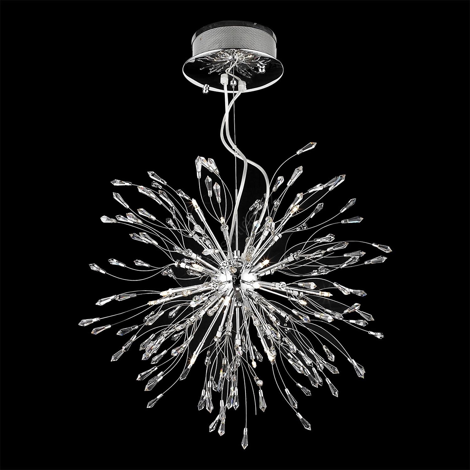 CRYSTAL Závěsný lustr 18xG4/20W