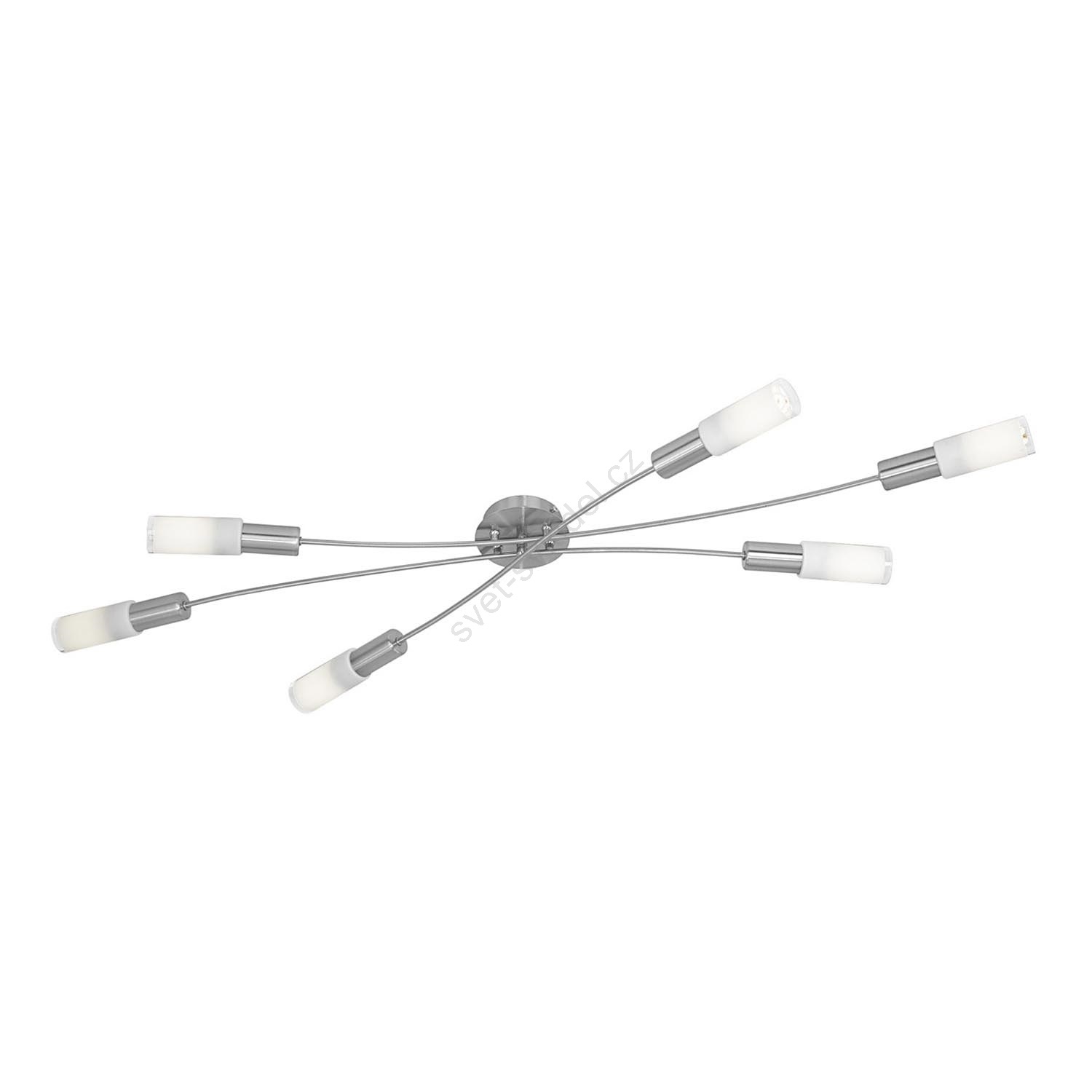 EGLO 22552 - Stropní svítidlo SAMANTA 6xE14/9W matný chrom / bílá