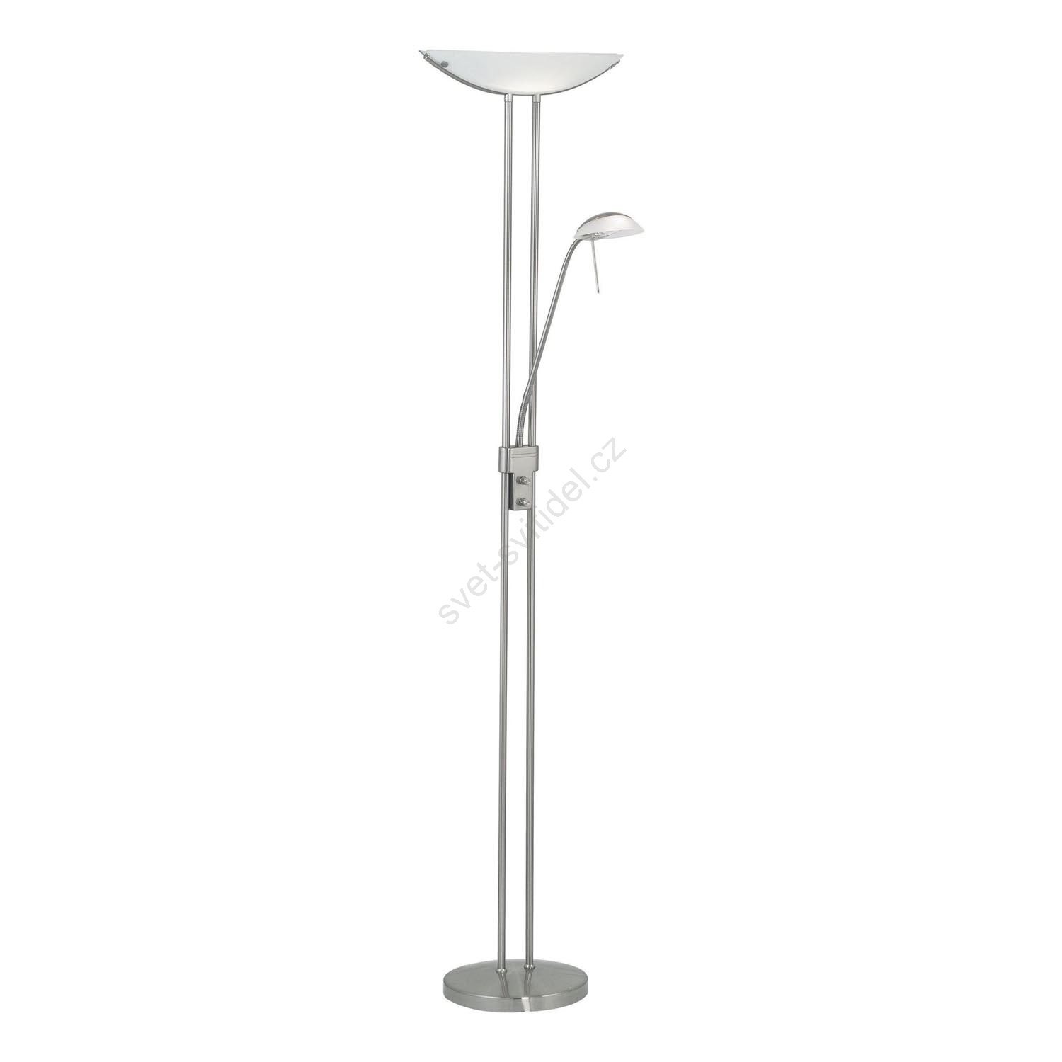 EGLO 85971 - Stojanová lampa BAYA matný nikl/satén