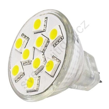 LED žárovka SMD 5050 MR11/2W studená bílá