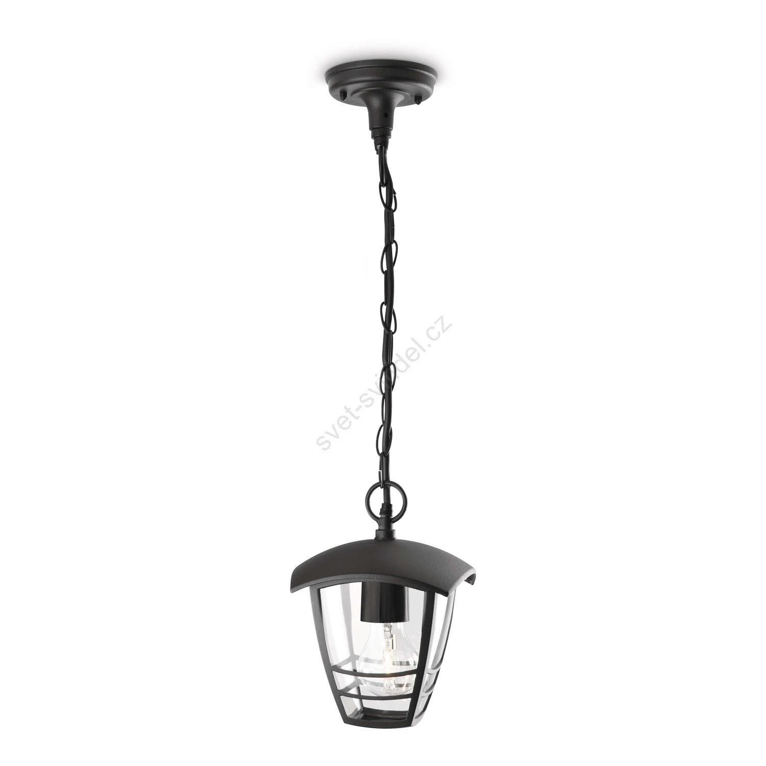 Závěsný lustr PARIS 1xE27/60W/230V černá