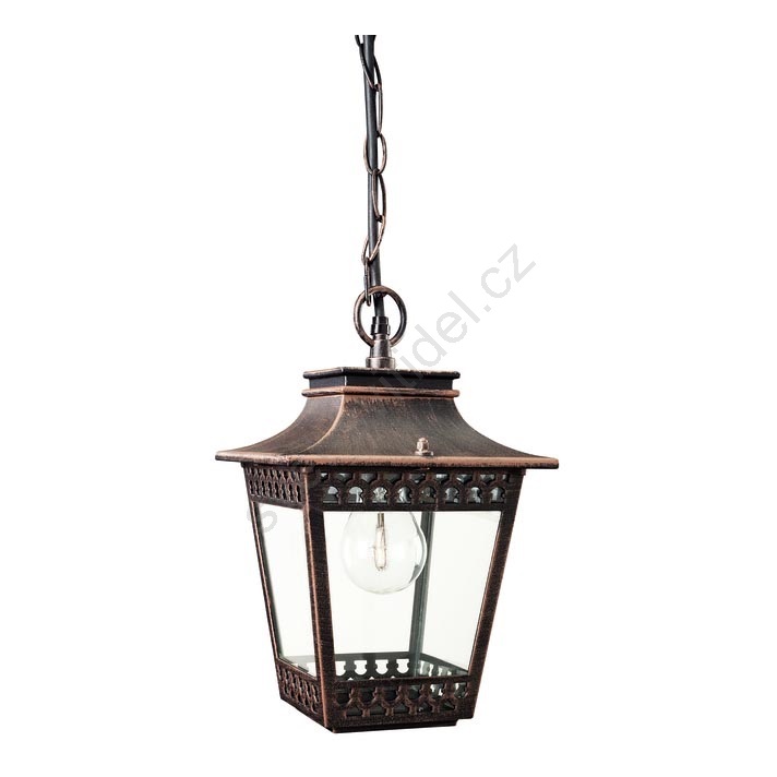 Závěsný lustr ISTANBUL 1xE27/60W/230V rezavá