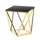 Konferenční stolek DIAMANTA 50x50 cm zlatá/černá