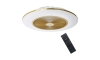 LED Stmívatelné stropní svítidlo s ventilátorem ARIA LED/38W/230V 3000-6000K zlatá + dálkové ovládání
