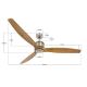 Lucci air 210506 - Stropní ventilátor AIRFUSION AKMANI pavlovnie/hnědá + dálkové ovládání