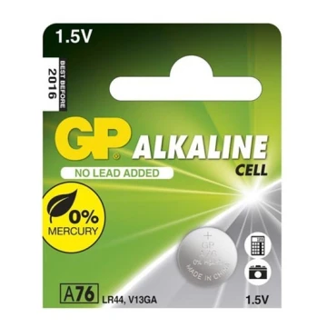 1 ks Alkalická baterie knoflíková LR44 GP ALKALINE 1,5V