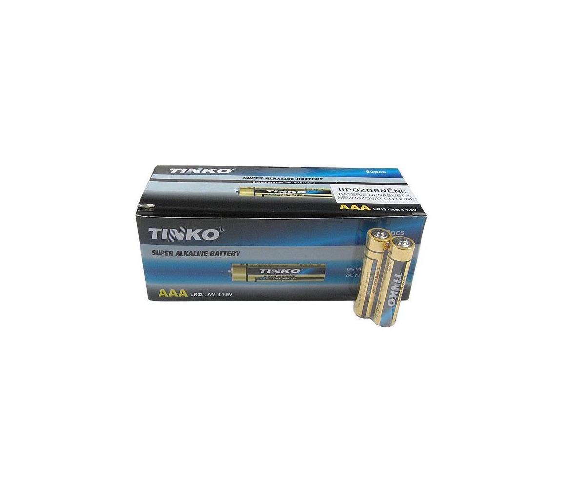  60 ks Alkalická baterie TINKO AAA 1,5V 