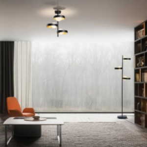 Černé svítidlo, designový prvek moderního bytu
