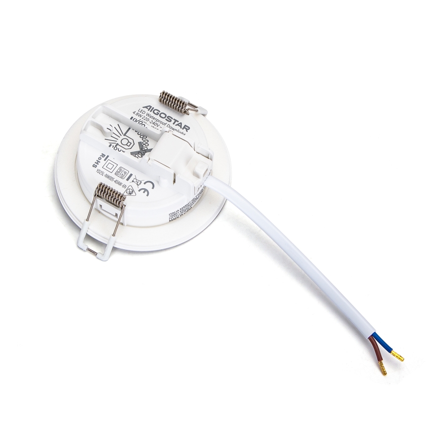 Aigostar - LED Koupelnové podhledové svítidlo LED/4,8W/230V 4000K bílá IP65