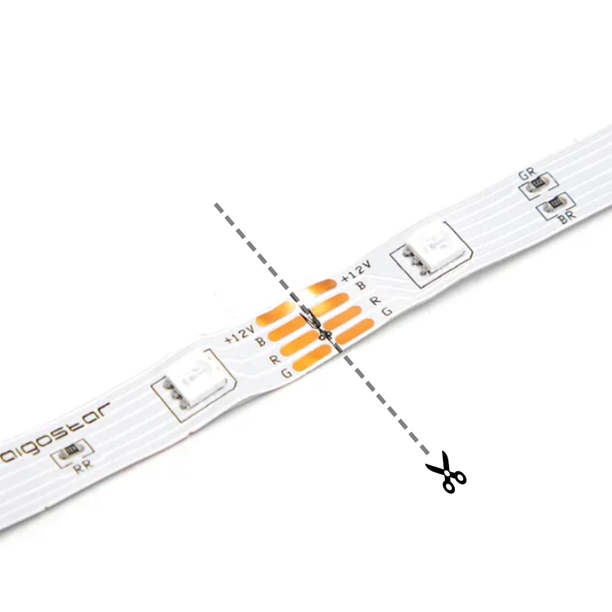 Aigostar - LED Pásek 2m LED/4,9W/5V 2700K IP65