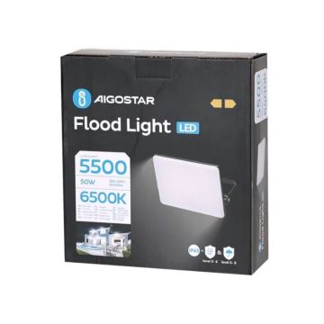 Aigostar - LED Reflektor LED/50W/230V 6500K IP65 černá