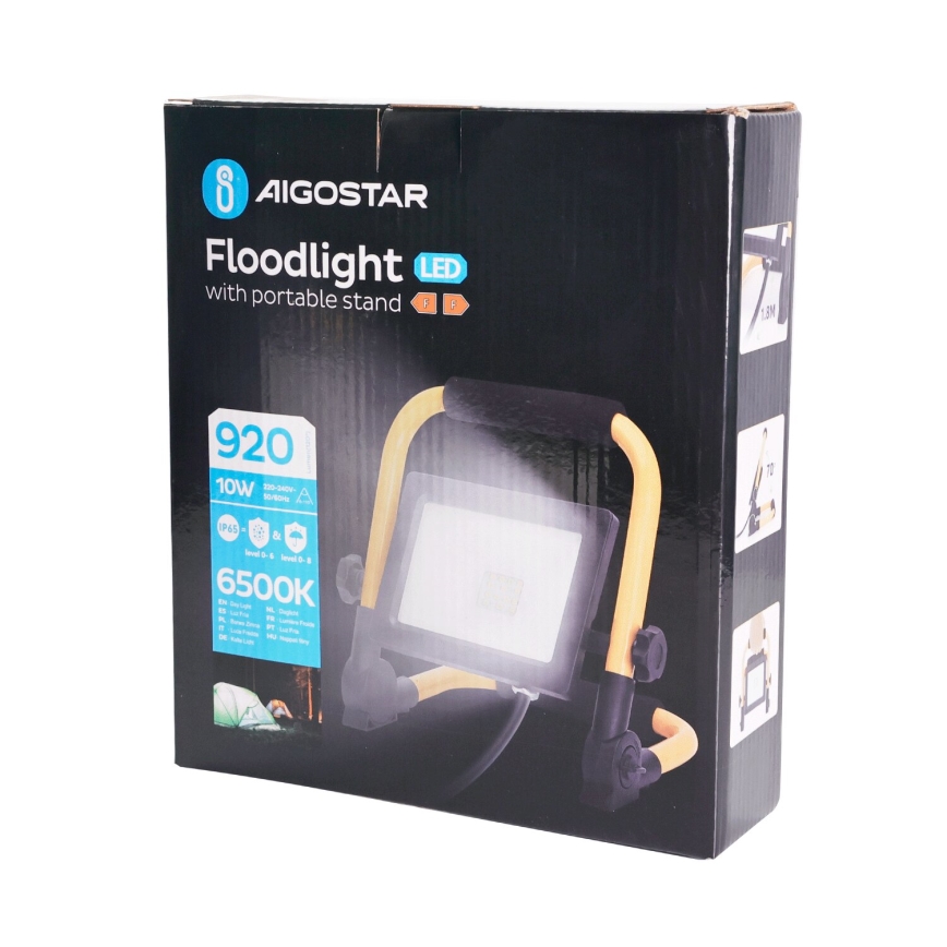 Aigostar - LED Reflektor se stojanem LED/10W/230V 6500K IP65