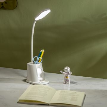 Aigostar - LED Stmívatelná nabíjecí stolní lampa LED/2,8W/5V 3000/5000K bílá