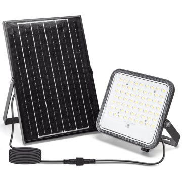 Aigostar - LED Stmívatelný solární reflektor LED/100W/3,4V 3000/4000/6500K IP66 8000 mAh + dálkové ovládání