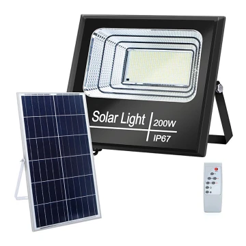 Aigostar - LED Stmívatelný solární reflektor LED/200W/3,2V IP67 + DO