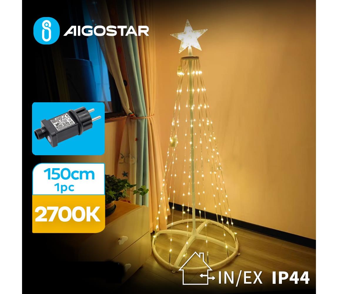 Aigostar B.V. Aigostar-LED Venkovní vánoční dekorace LED/3,6W/31/230V 2700K 150cm IP44 AI0503