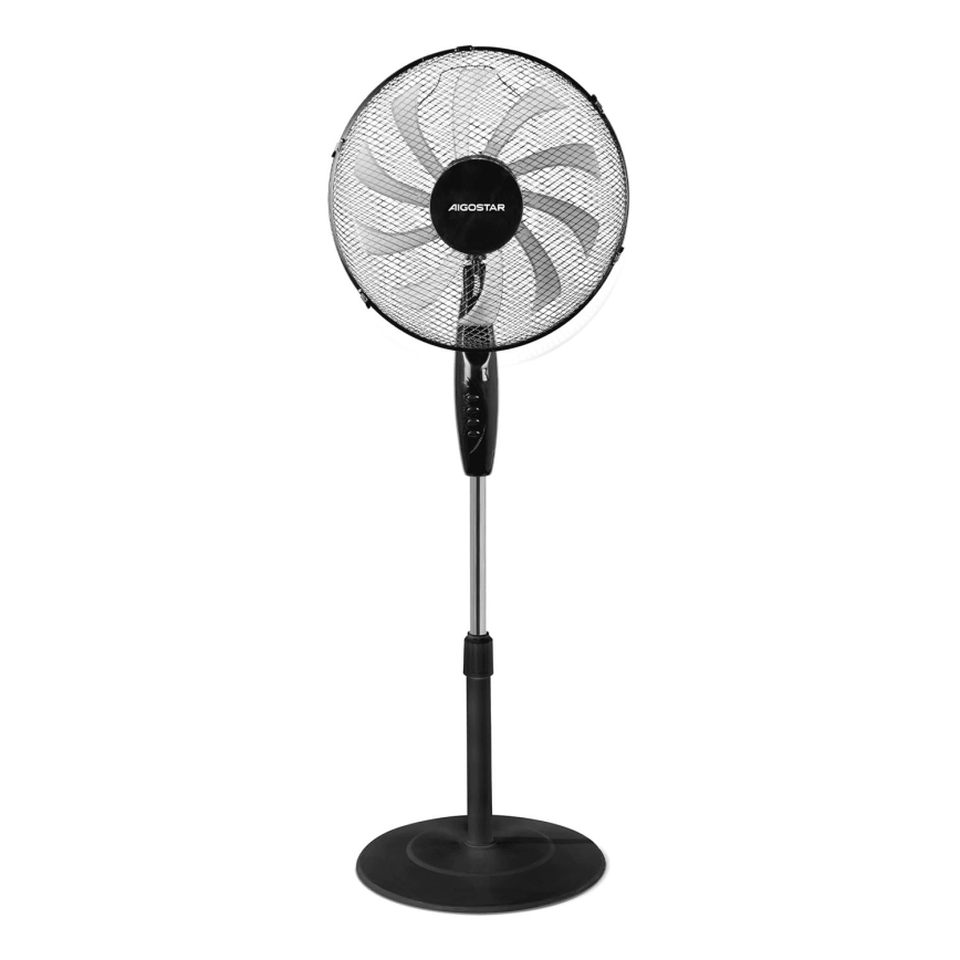 Aigostar - Stojanový ventilátor 60W/230V černá