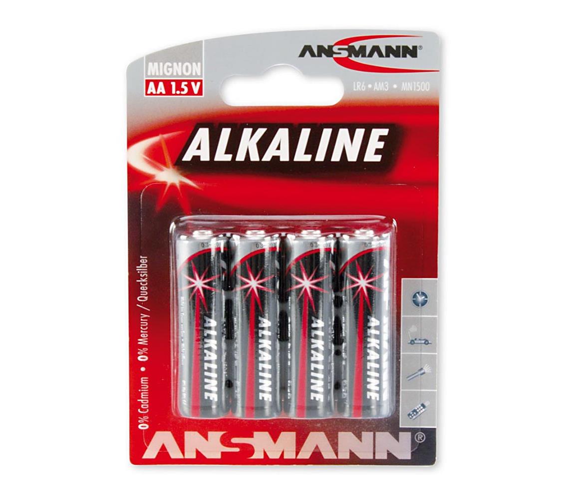 Ansmann Ansmann 09629 LR6 AA RED - 4ks alkalická baterie 1,5V AN035