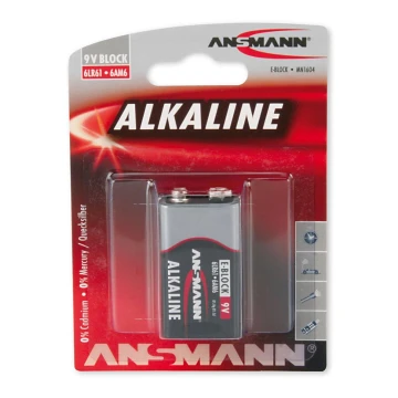 Ansmann 09887 6LR61 9V Block RED - alkalická baterie 9V
