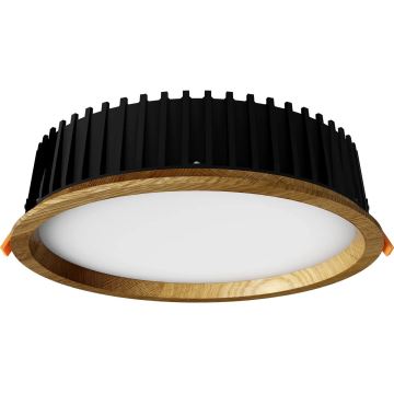 APLED - LED Podhledové svítidlo RONDO WOODLINE LED/18W/230V 4000K pr. 26 cm dub masiv