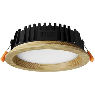 APLED - LED Podhledové svítidlo RONDO WOODLINE LED/6W/230V 4000K pr. 15 cm borovice masiv