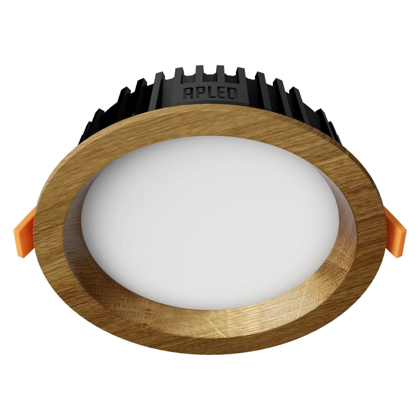APLED - LED Podhledové svítidlo RONDO WOODLINE LED/6W/230V 4000K pr. 15 cm dub masiv