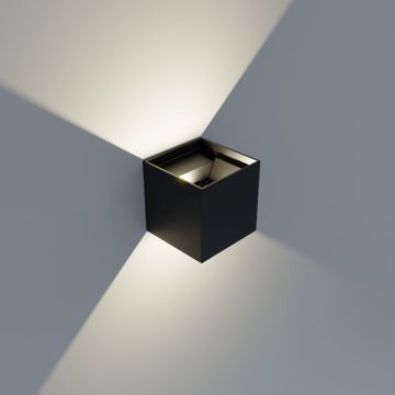 APLED - LED Venkovní nástěnné svítidlo CUBE 2xLED/3W/230V IP65