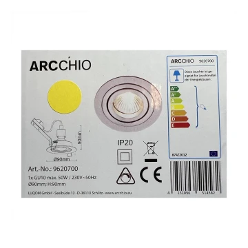 Arcchio - Podhledové svítidlo SOPHIA 1xGU10/50W/230V