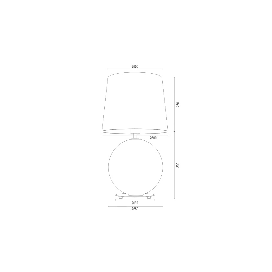 Argon 8538 - Stolní lampa HAMILTON 1xE27/15W/230V krémová/černá