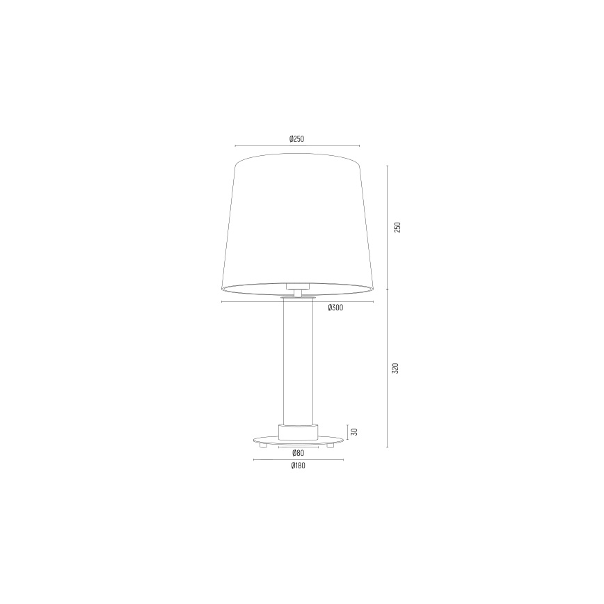 Argon 8540 - Stolní lampa HAMPTON 1xE27/15W/230V bílá