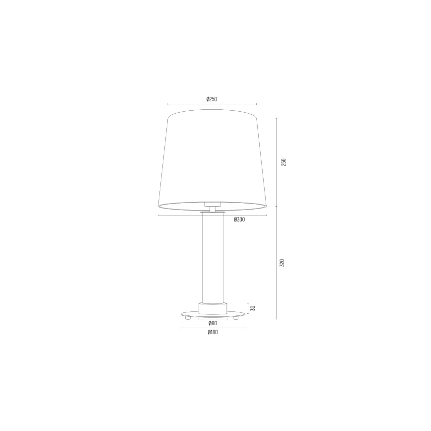 Argon 8541 - Stolní lampa HAMPTON 1xE27/15W/230V 57 cm béžová