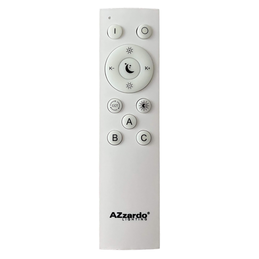 Azzardo AZ4992 - LED Stmívatelné stropní svítidlo SANTANA LED/50W/230V zlatá + dálkové ovládání