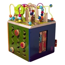 B-Toys - Interaktivní krychle Zoo gumovník