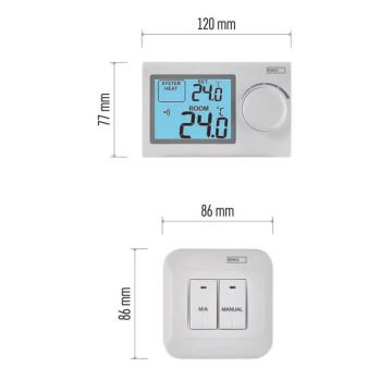 Bezdrátový termostat 2xAAA