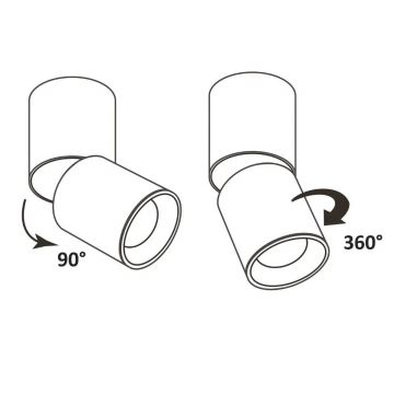 Bodové svítidlo NIXA 1xGU10/10W/230V bílá/zlatá