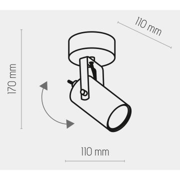 Bodové svítidlo REDO 1xGU10/10W/230V zlatá/černá