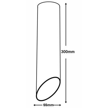 Bodové svítidlo VALDA 1xGU10/60W/230V černá