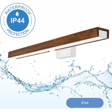 Brilagi - LED Koupelnové osvětlení zrcadla WOODY MIRROR LED/12W/230V IP44 dub/bílá