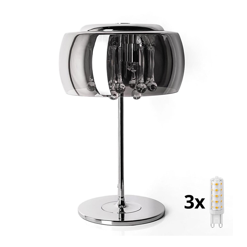 Brilagi - LED Křišťálová stolní lampa JEWEL 3xG9/42W/230V