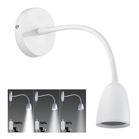 Brilagi - LED Stmívatelná Flexibilní lampička LED/4W/230V bílá