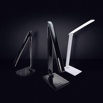 Brilagi - LED Stmívatelná stolní lampa USB konektor LED/12W/230V černá