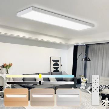 Brilagi - LED Stmívatelné koupelnové stropní svítidlo FRAME SMART LED/50W/230V 3000-6000K IP44 bílá + dálkové ovládání